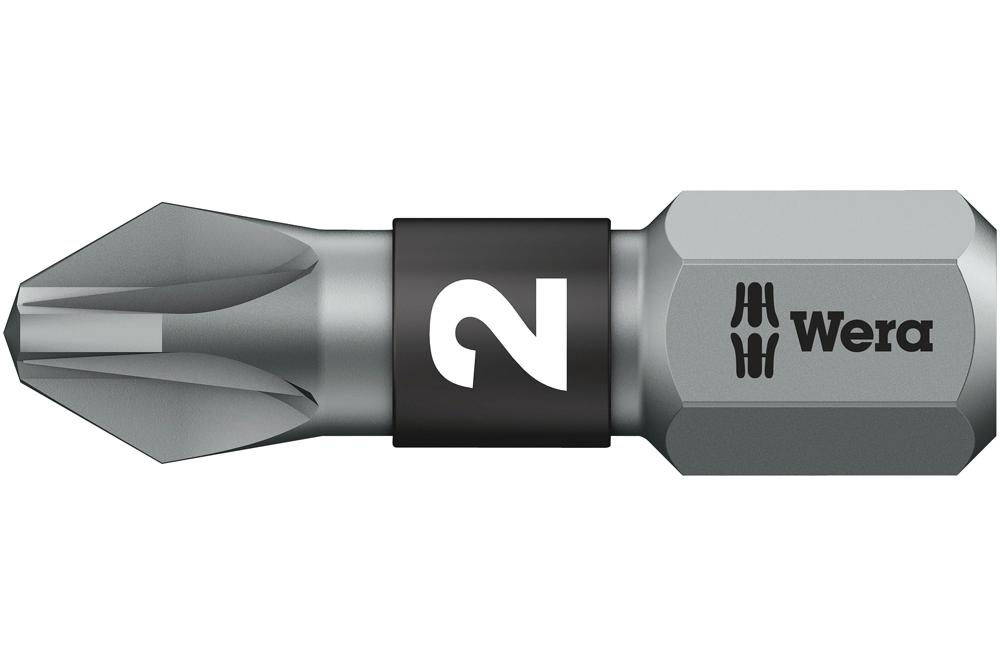 05056722001 POZIDRIV BIT, SIZE PZ2, 25MM WERA