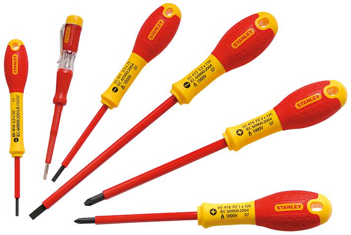 0-65-443 SCREWDRIVER SET, VDE, 6PC STANLEY