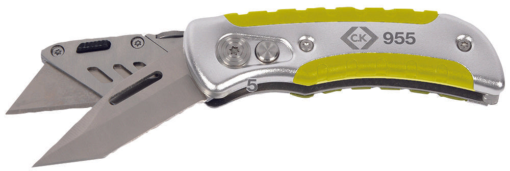 T0955 FOLDING UTILITY KNIFE, 2 BLADE CK TOOLS