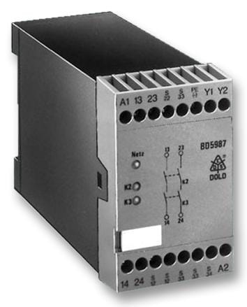 DOLD Safety BD 5987.02/001 AC 50/60HZ 230V RELAY, SAFETY, DPST, 230VAC, 5A DOLD 9514414 BD 5987.02/001 AC 50/60HZ 230V