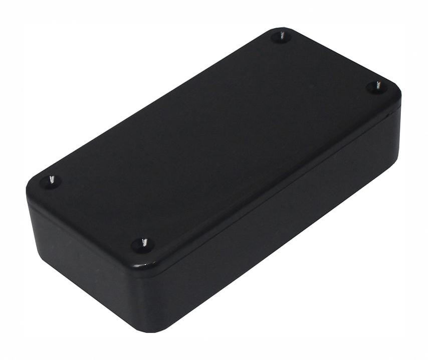 CAMDENBOSS Enclosures BIM2002/12-BLK/BLK PCB BOX ENCLOSURE, ABS, BLACK CAMDENBOSS 2445831 BIM2002/12-BLK/BLK