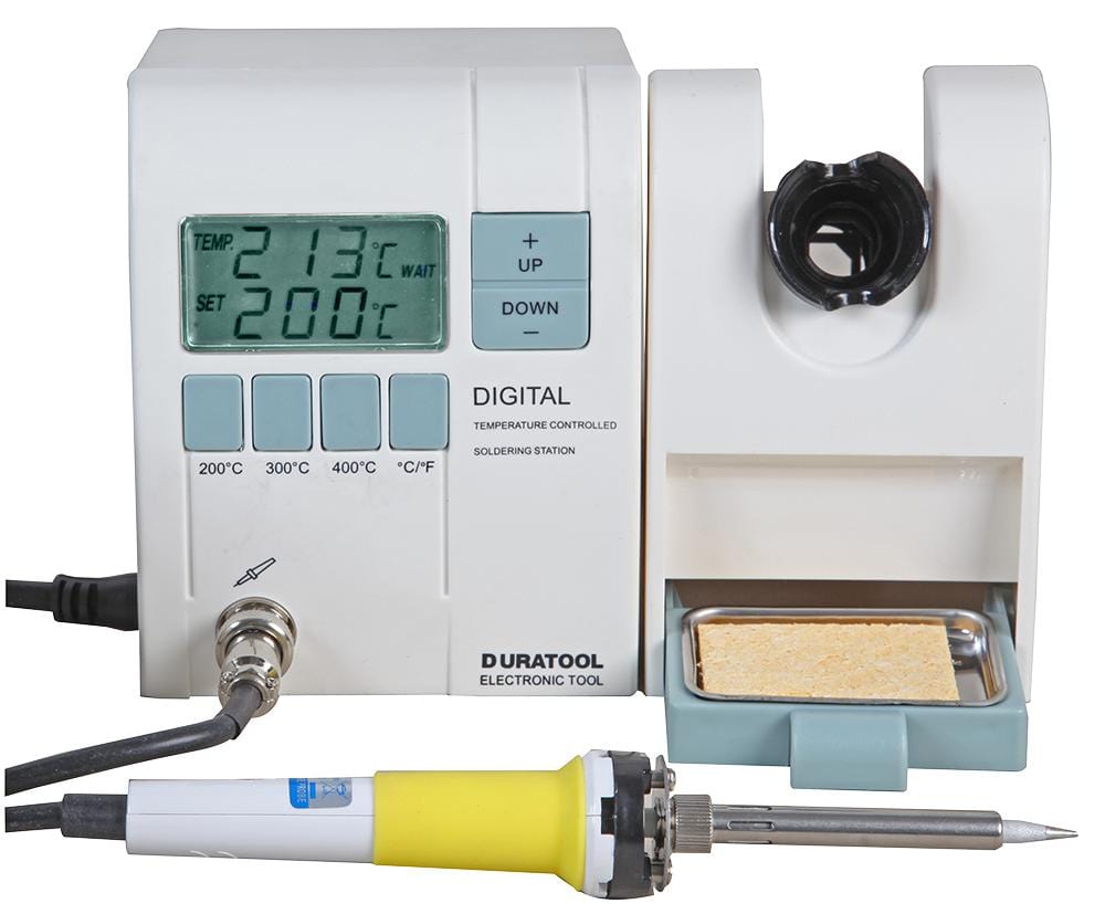 DURATOOL Soldering Stations D00675 SOLDERING STATION, 48W, 230V, UK DURATOOL 1498364 D00675