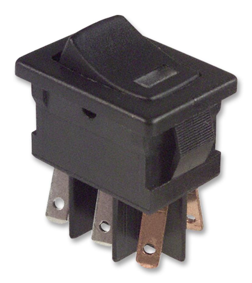 C&K COMPONENTS Rocker DM64J72S205Q6 SWITCH, ROCKER, DPST, 10A, 125V, BLACK C&K COMPONENTS 2435274 DM64J72S205Q6