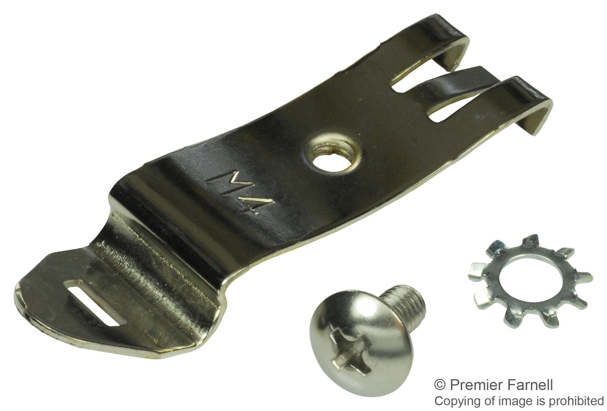 BUD INDUSTRIES Accessories DNC4796 DIN RAIL MOUNTING CLIP, 35MM, STEEL BUD INDUSTRIES 2473164 DNC4796