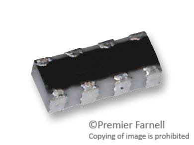 PANASONIC Fixed Networks EXB18V100JX RESISTOR,CCAV ARRAY,0201X4, 10R 5% PANASONIC 2060116 EXB18V100JX
