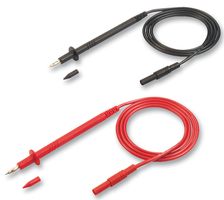 972337002 - Test Lead Set, Test Tip Probe, 4mm Stackable Banana Plug, Shrouded, 1 kV, Black, Red, 1 m - HIRSCHMANN TEST AND MEASUREMENT