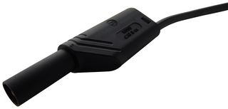 934088100 - Test Lead, 4mm Banana Plug to 4mm Banana Plug, Black, 1 kV, 32 A, 1 m - HIRSCHMANN TEST AND MEASUREMENT