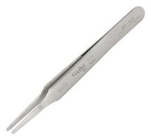 52ASA - Tweezer, Flat Round, 4.724 ", Stainless Steel Body, Stainless Steel Tip - WELLER EREM