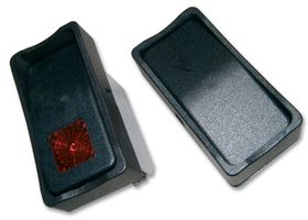 KG412A2XEA26X3 - Rocker Switch, Off-On, DPST, Illuminated, Panel Mount, Green, KG - APEM