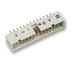 09 18 550 7324 - Pin Header, Wire-to-Board, 2.54 mm, 2 Rows, 50 Contacts, Through Hole, SEK 18 - HARTING