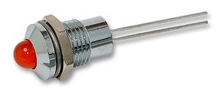 MC19040008 - LED Panel Mount Indicator, Orange, 2.6 VDC, 8 mm, 30 mA, 20 mcd, Not Rated - MULTICOMP PRO