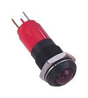 192A1350 - LED Panel Mount Indicator, Black Chrome Bezel, Red, 24 V, 14 mm, 17 mA, 700 mcd, IP67 - CML INNOVATIVE TECHNOLOGIES