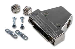 MHTRI-M-15-K - D Sub Backshell, Metallised, MHTRI-M, DA, 45°, 180°, 45°, Metal Body - MH CONNECTORS