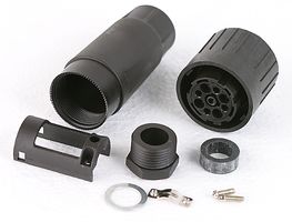 C016 20E005 1032 - Circular Connector, Ecomate C016 Series, Cable Mount Receptacle, 6 Contacts - AMPHENOL SINE/TUCHEL