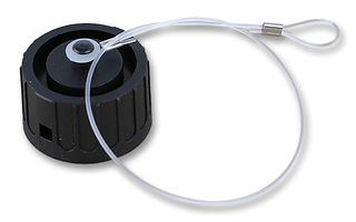 C016 00U000 0201 - Dust Cap / Cover, Size 1, Dust Cap, C 16-3 Male Receptacles, Nylon (Polyamide) Body, C16-3 - AMPHENOL SINE/TUCHEL