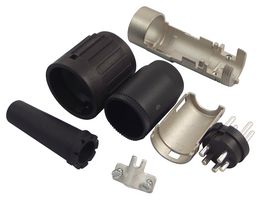 T 3374 501 - Circular Connector, C091B Series, Cable Mount Plug, 5 Contacts, Solder Pin, Metal Body - AMPHENOL SINE/TUCHEL