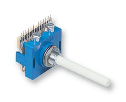 PT6422/BMH - Rotary Switch, 5 Position, 2 Pole, 30 °, 500 mA, 250 V, PT - LORLIN