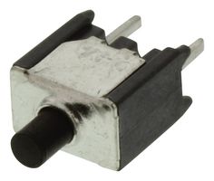 TPA11CGPC004 - Pushbutton Switch, TP, SPST, Momentary, Round Raised, Black - ALCOSWITCH - TE CONNECTIVITY