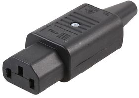 4782.0000 - IEC Power Connector, IEC C13, Straight, Rewireable, 8.5mm Max OD, IEC C13 Socket, 15 A, 250 VAC - SCHURTER