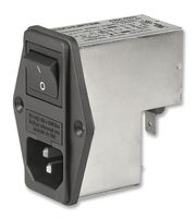 4304.4004 - Filtered IEC Power Entry Module, IEC C14, General Purpose, 6 A, 250 VAC, 2-Pole Switch - SCHURTER