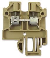 027966 SAK 2.5 - DIN Rail Mount Terminal Block, 2 Ways, 26 AWG, 10 AWG, 2.5 mm², Screw, 20 A - WEIDMULLER