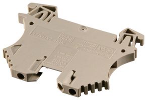 102470 WDU2.5ZR - DIN Rail Mount Terminal Block, 3 Ways, 30 AWG, 12 AWG, 4 mm², Screw, 24 A - WEIDMULLER