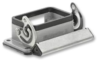 1202100000 - Heavy Duty Connector, Base, Bulkhead Mount, Aluminium Body, 1 Lever, 6B, HDC 6B Inserts & Hoods - WEIDMULLER