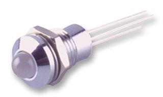 19100054 - Multicolour Panel Indicators, Satin Chrome Bezel, Red, Yellow, Green, 8 mm, R 30mA, Y 30mA, G 30mA - CML INNOVATIVE TECHNOLOGIES