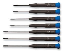 T4877PX - Screwdriver Set, Precision, with Hollow Rotating Caps, 7-Piece - CK TOOLS