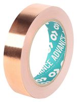 AT526 COPPER 33M X 19MM - Tape, EMI/RFI Shielding, Copper Foil, 19.05 mm x 33 m - ADVANCE TAPES
