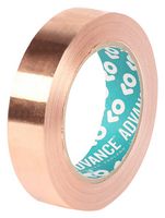 AT528 COPPER 33M X 19MM - Tape, EMI/RFI Shielding, Copper Foil, 19.05 mm x 33 m - ADVANCE TAPES