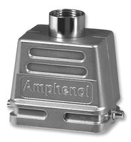 C146 21R006 607 1 - Heavy Duty Connector, M25 Top Entry, 2 Pegs, Low Profile, Hood, Top Entry, Zinc Alloy Body, 1 Lever - AMPHENOL SINE/TUCHEL