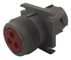 HD10-3-96P - Circular Connector, HD10 Series, Flange Mount Receptacle, 3 Contacts - DEUTSCH - TE CONNECTIVITY