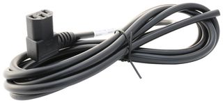GW-151624 - Mains Power Cord, IEC 60320 C13 to Free End, 2.5 m, 10 A, 250 VAC, Black - MULTICOMP PRO