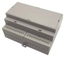 MC001144 - Plastic Enclosure, DIN Rail, ABS, Polycarbonate, 90.2 mm, 106.25 mm, 57.5 mm - MULTICOMP PRO