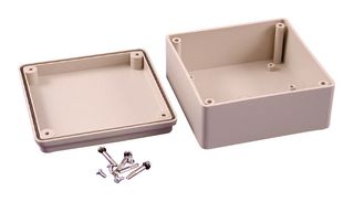 MC001288 - Plastic Enclosure, Sealed, Multipurpose, ABS, 105 mm, 105 mm, 55 mm, IP65 - MULTICOMP PRO