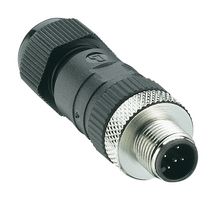 44971 - Sensor Connector, RSC Series, M12, Male, 8 Positions, Screw Pin, Straight Cable Mount - LUMBERG AUTOMATION