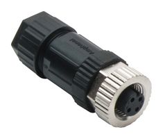 M12A-04BFFB-SL7001 - Sensor Connector, 4 Pole, M12, Receptacle, M Series, M12, Female, 4 Positions, Screw Socket - AMPHENOL LTW