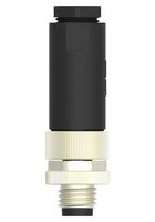T4011008031-000 - Sensor Connector, M8, Male, 3 Positions, Screw Pin, Straight Cable Mount - TE CONNECTIVITY