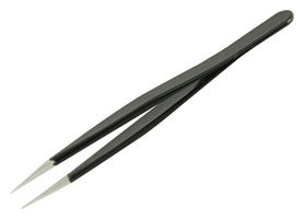 DT000005 - Tweezer, ESD, Straight, Flat, Stainless Steel, 120 mm - MULTICOMP PRO