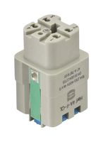 09200042734 - Heavy Duty Connector, Han A, Insert, 4 Contacts, 3A, Receptacle, Push Lock Socket - HARTING