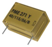 PME271M447MR30 - Safety Capacitor, Metallized Paper, Radial Box - 2 Pin, 4700 pF, ± 20%, X2, Through Hole - KEMET