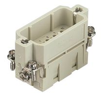 09200103001 - Heavy Duty Connector, Han A, Insert, 10 Contacts, 10A, Plug, Crimp Pin - Contacts Not Supplied - HARTING