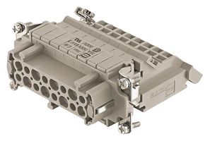 09330164725 - Heavy Duty Connector, Han E AV, Insert, 16 Contacts, 16B, Receptacle, Screw Socket - HARTING