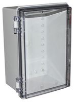 CHDX8-227C - Plastic Enclosure, Hinged Lid, Heavy Duty, Polycarbonate, 150 mm, 200 mm, 300 mm, IP66, IP67 - CAMDENBOSS