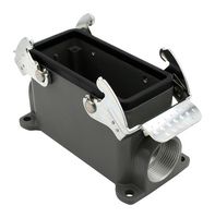 93601-2539 - Heavy Duty Connector, PG21, Base, Panel Mount, Aluminium Body, 2 Lever, 16B - MOLEX