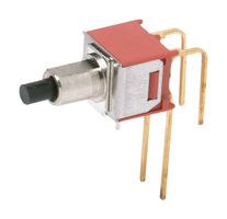 TP12SH8AVBE - Pushbutton Switch, Tiny, TP Series, SPDT, On-(On), Plunger, Black - C&K COMPONENTS