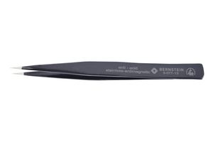 5-077-13 - Tweezer, ESD, SMD, Straight, Pointed, Stainless Steel, 130 mm Length - BERNSTEIN WERKZEUGFABRIK