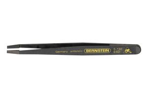 5-192 - Tweezer, ESD, Straight, Flat, Plastic, 120 mm Length - BERNSTEIN WERKZEUGFABRIK
