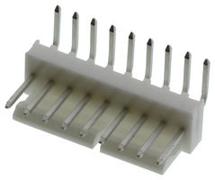 22-05-3091 - Pin Header, Signal, Wire-to-Board, 2.54 mm, 1 Rows, 9 Contacts, Through Hole Right Angle - MOLEX
